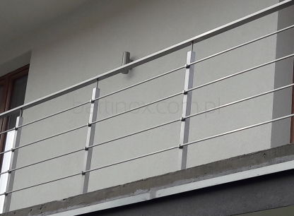 BALUSTRADY Z PROFILI KWADRATOWYCH  AISI 304 NIERDZEWNE  LUB AISI 316 KWASOODPORNE 